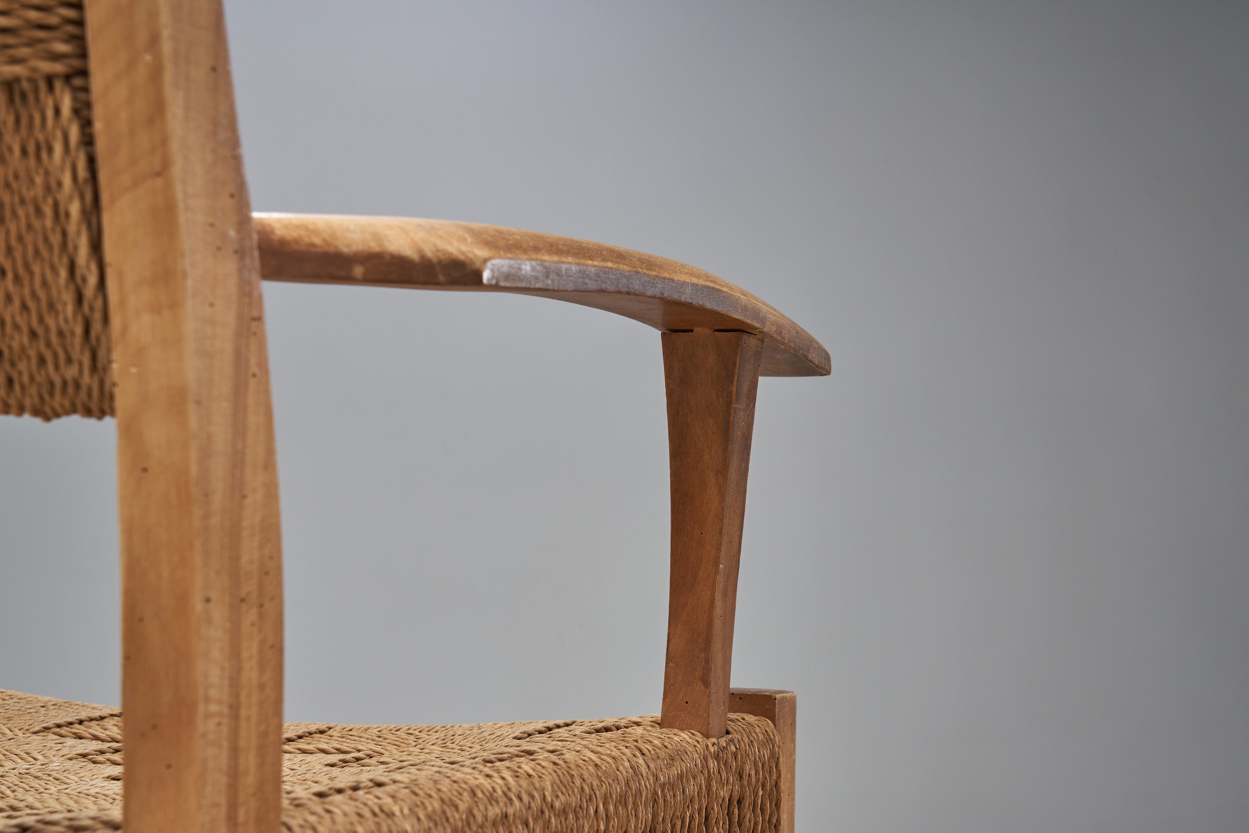 Frits Schlegel Beech Armchair for Fritz Hansen, Denmark 1940s